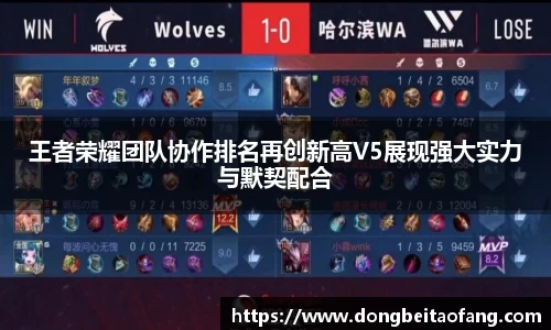 王者荣耀团队协作排名再创新高V5展现强大实力与默契配合